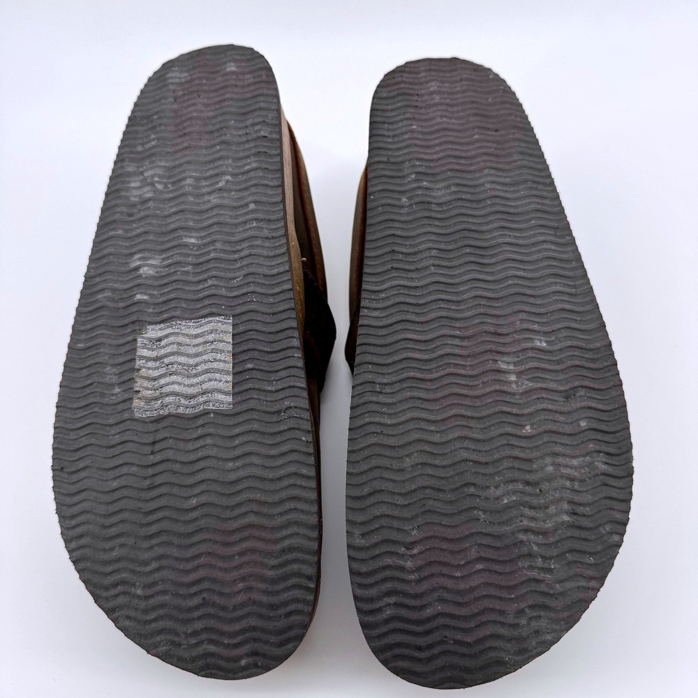 White Mountain Bueno Clogs Size 10 Brown Leather Buckle Comfort Mules W33951-979 - Picture 8 of 8